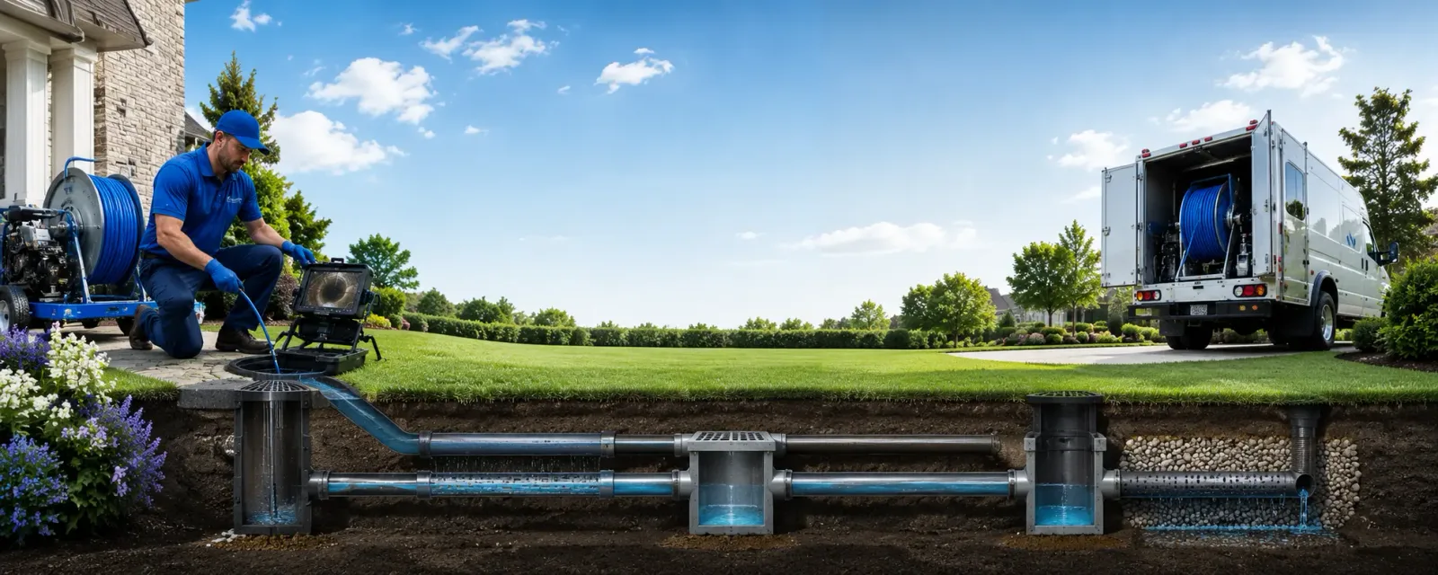 Outdoor drain cleaning information for Red Level, AL